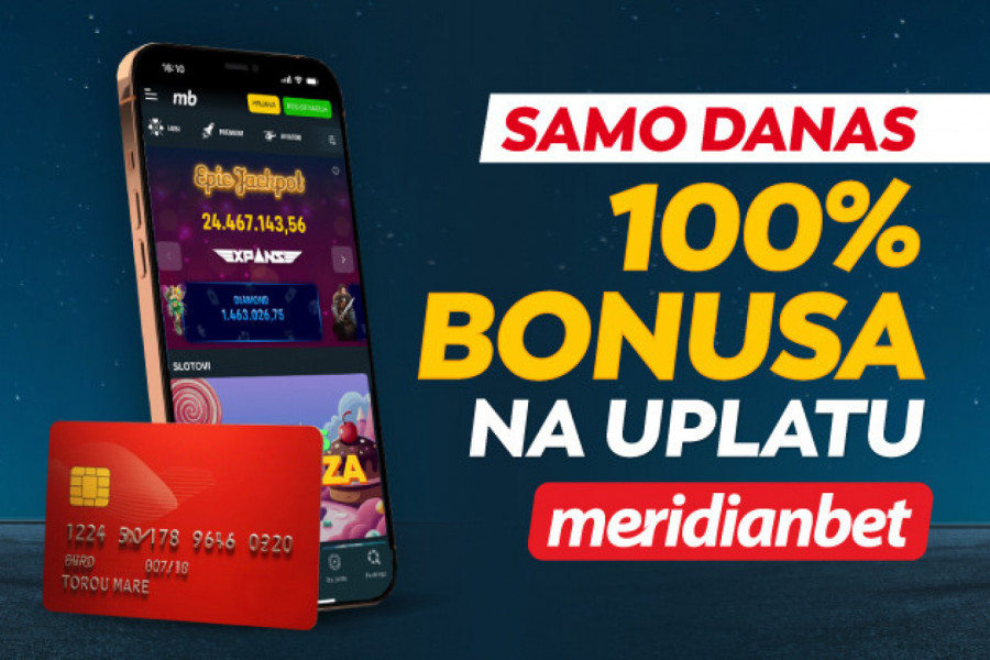 PRILIKA KOJA SE NE PROPUŠTA: SAMO DANAS – UZMI  100% BONUSA!