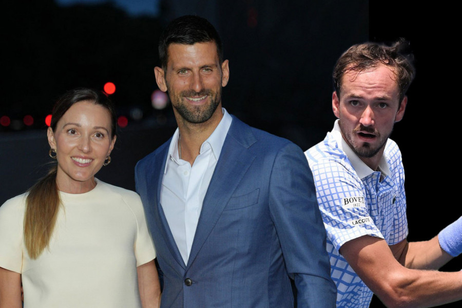 MEDVEDEV ZAKUKAO, JELENA UMRLA OD SMEHA: Reakcija Đokovićeve supruge je urnebesna