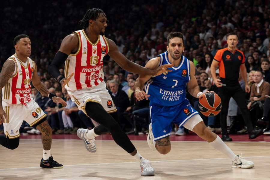 HIT SCENA NA MEČU ZVEZDE I REALA: SNIMAK poznatog srpskog košarkaša kruži mrežama! (VIDEO)