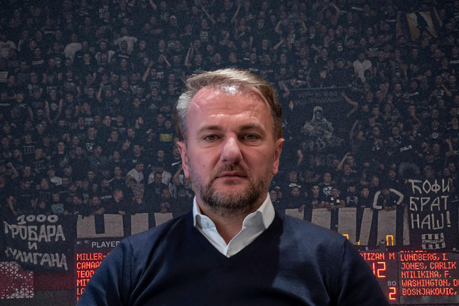 GROBARI SE TOME NISU NADALI OD OSTOJE MIJAILOVIĆA: Predsednik Partizana je u hali