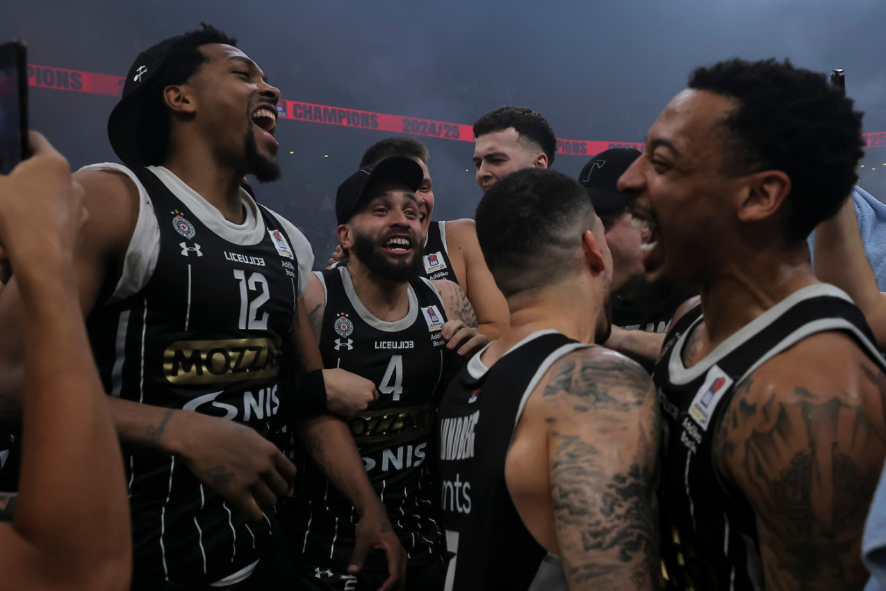 PARTIZAN OSMI PUT ŠAMPION ADMIRALBET ABA LIGE! Budućnost nije imala šanse - MOĆAN PERFORMANS CRNO-BELIH!