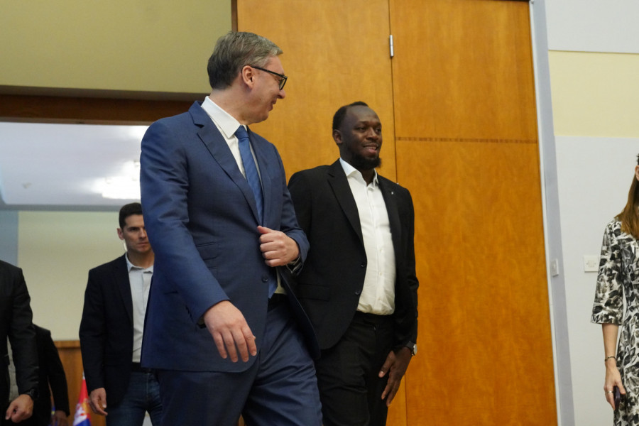 PRVE FOTKE VUČIĆA I BOLTA: Pogledajte kako su se predsednik Srbije i najbolji atletičar svih vremena proveli u Beogradu! (GALERIJA)