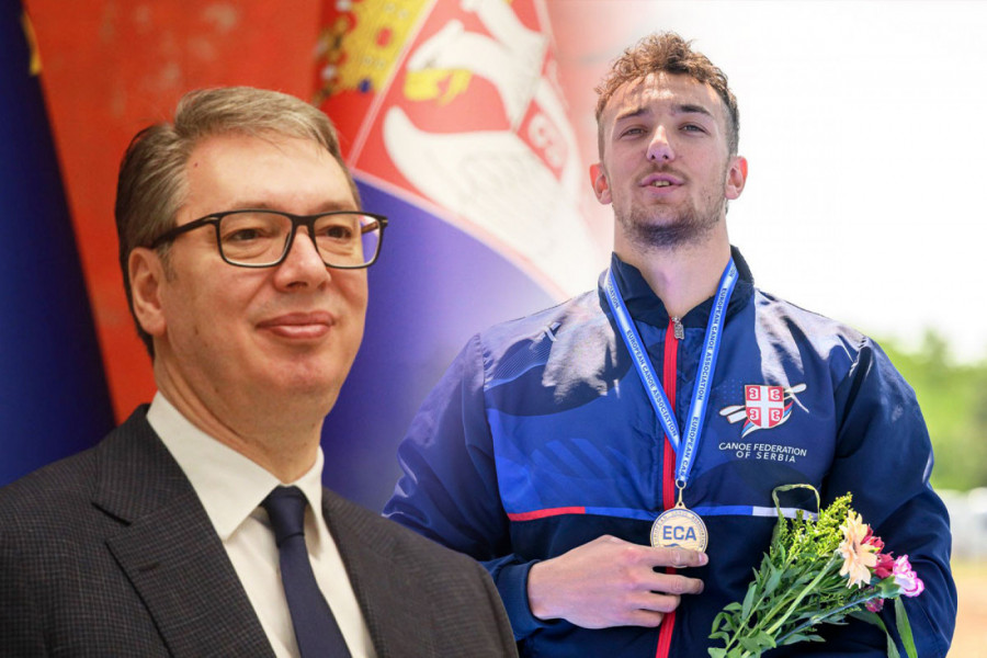 SRBIJA IMA NOVOG ŠAMPIONA U KAJAKU! Vučić uputio iskrene čestitke ZLATNOM Strahinji Dragosavljeviću! (FOTO)