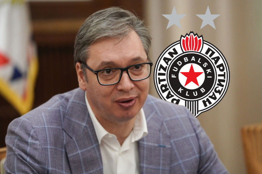 "UHVATIM SEBE KAKO NAVIJAM ZA PARTIZAN!": Predsednik Srbije Aleksandar Vučić PROGOVORIO o crno-belima, pa pomenuo i NAVIJAČE!