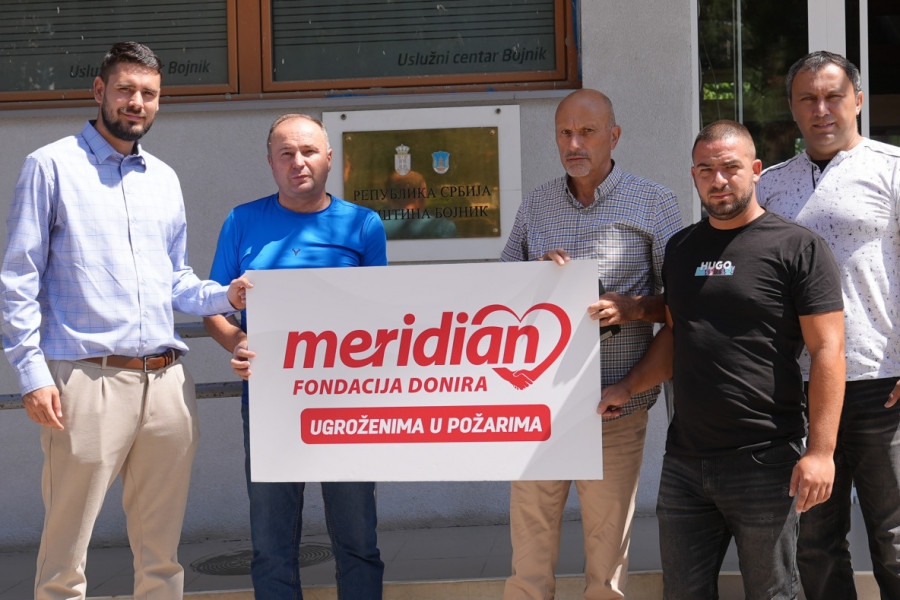 PODRŠKA U PRAVOM TRENUTKU: Meridian fondacija uz građane opštine Bojnik nakon razornog požara