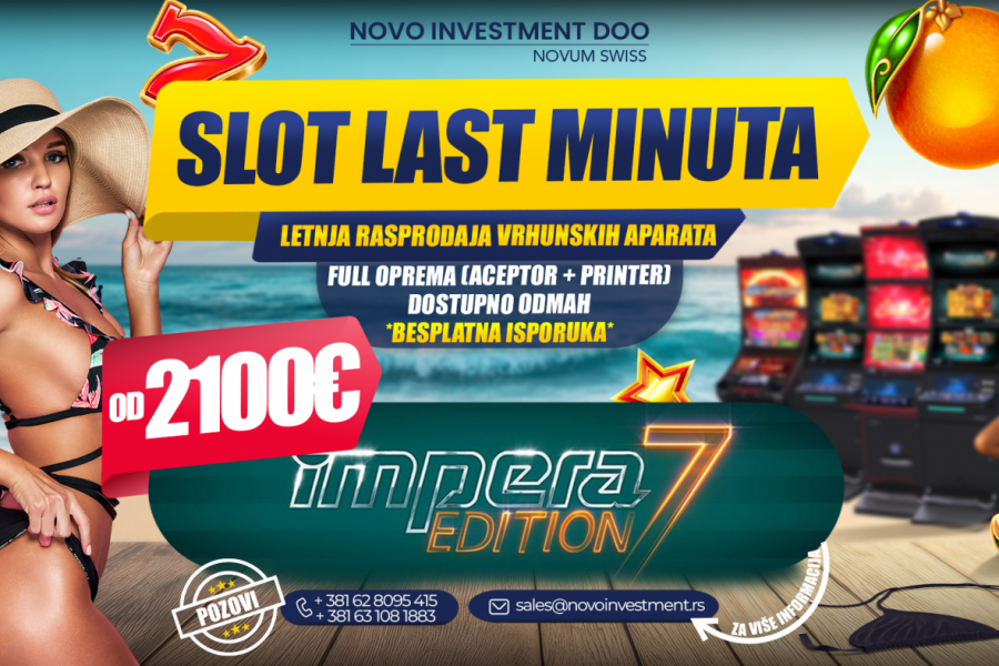 LETNJA RASPRODAJA SLOT APARATA JE U TOKU