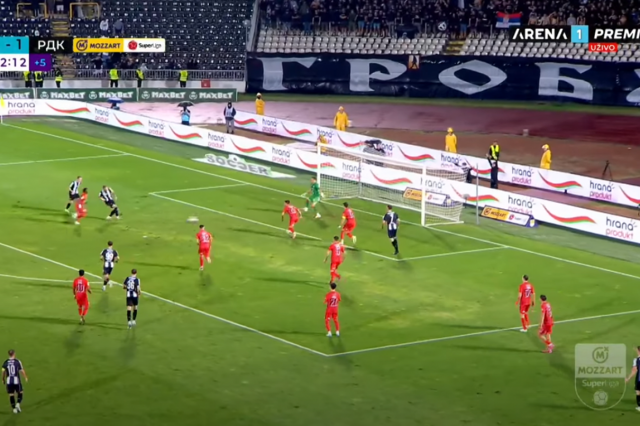 EVO KAKO JE ARANĐEL STOJKOVIĆ DONEO POBEDU PARTIZANU: Savladao je sjajnog prezimenjaka i iskoristio asistenciju Roganovića! (VIDEO)