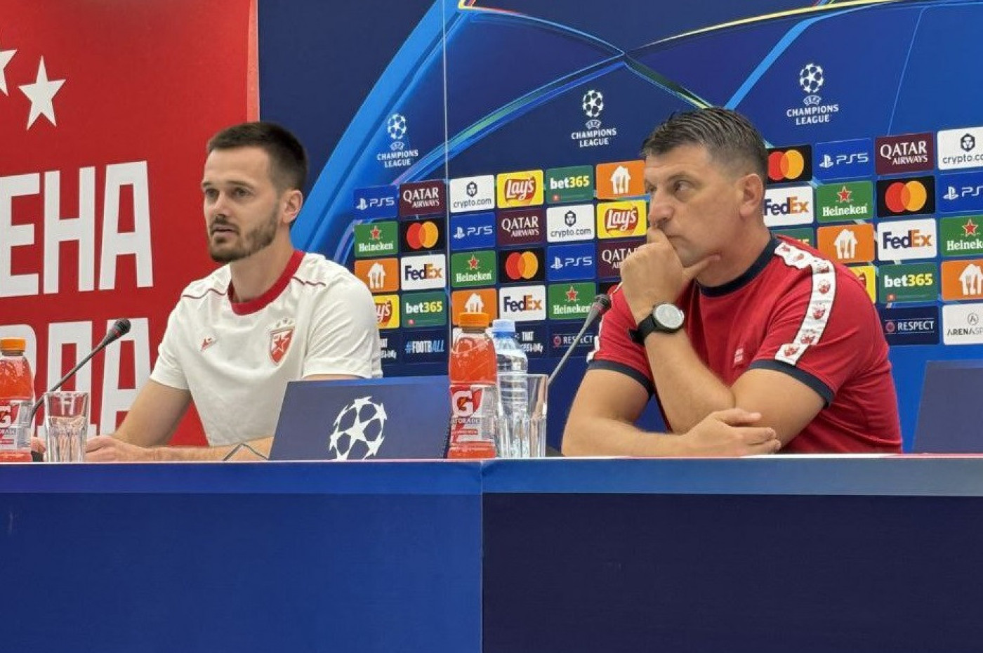Vladan Milojević i Mirko Ivanić pred meč Zvezda - Pafos