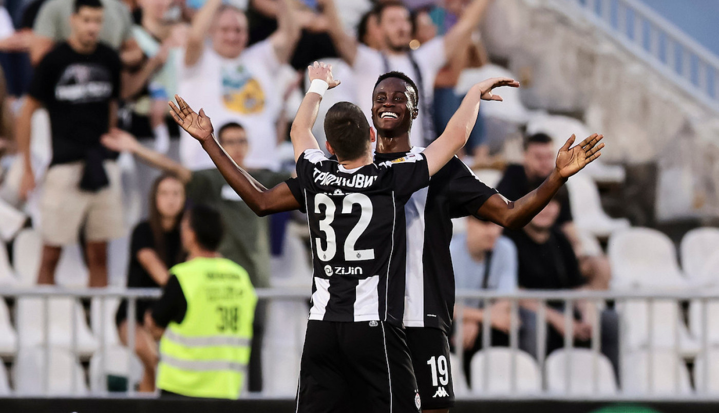 PARTIZANOVE BEBE NASTAVLJAJU DA DOMINIRAJU! Petarda crno-belih protiv IMT, probudio se Demba Sek! (FOTO, VIDEO)