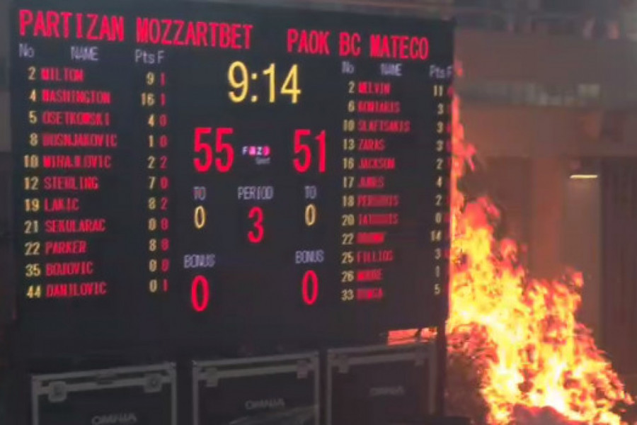 PONOVO GORI TAŠ: Novi eksces navijača Partizana! (UZNEMIRUJUĆI VIDEO)