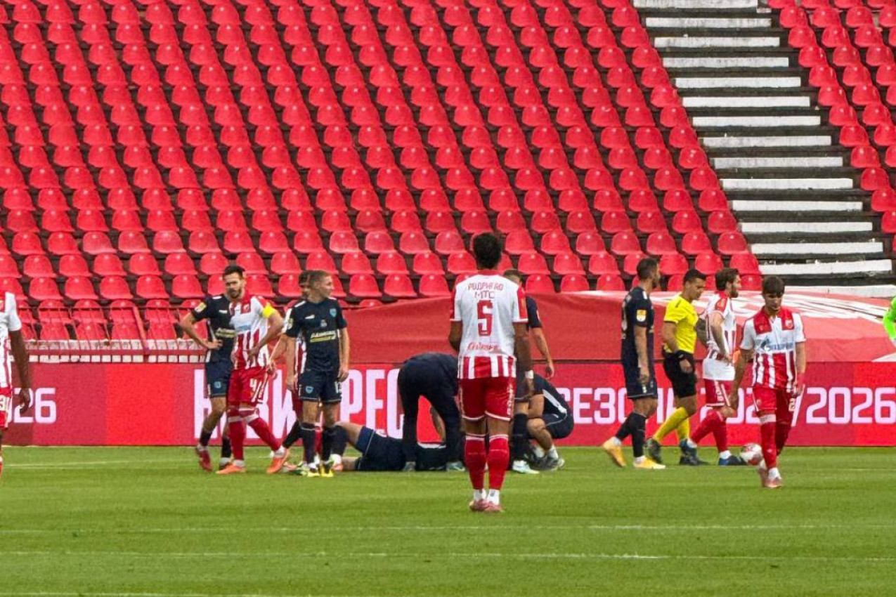 DRAMA NA MARAKANI! Igrač pao kao pokošen, odmah uletela lekarska pomoć!