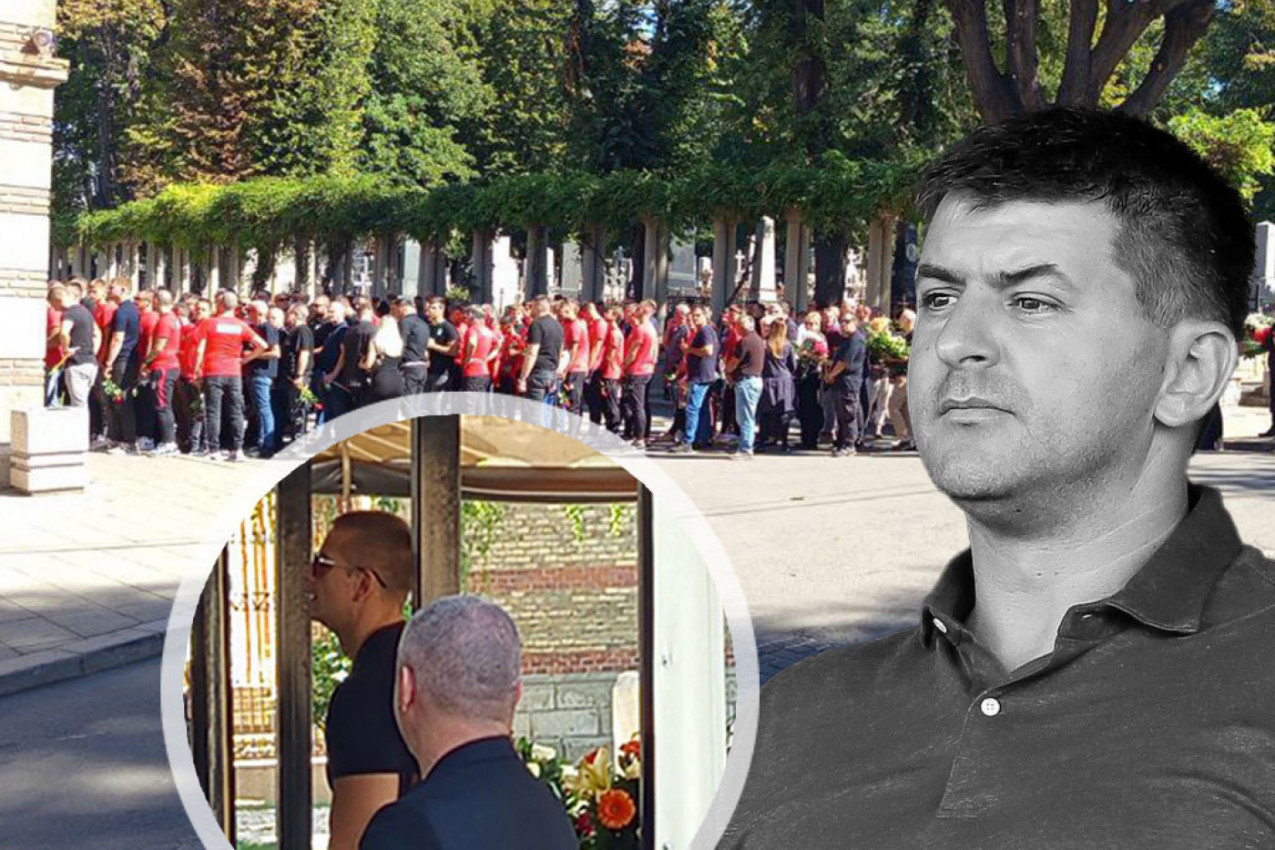 LAZETIĆ NEUTEŠAN NA SAHRANI DEKIJA MILOVANOVIĆA: Emotivne scene na Novom groblju (FOTO)
