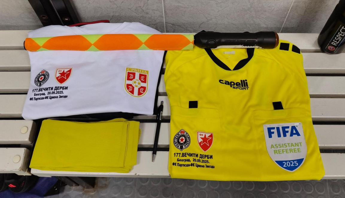 MAMAC ZA SVE KOLEKCIONARE: SPORTISSIMO I CAPELLI SPORT DELE DRES GLAVNOG SUDIJE SA 177. VEČITOG DERBIJA