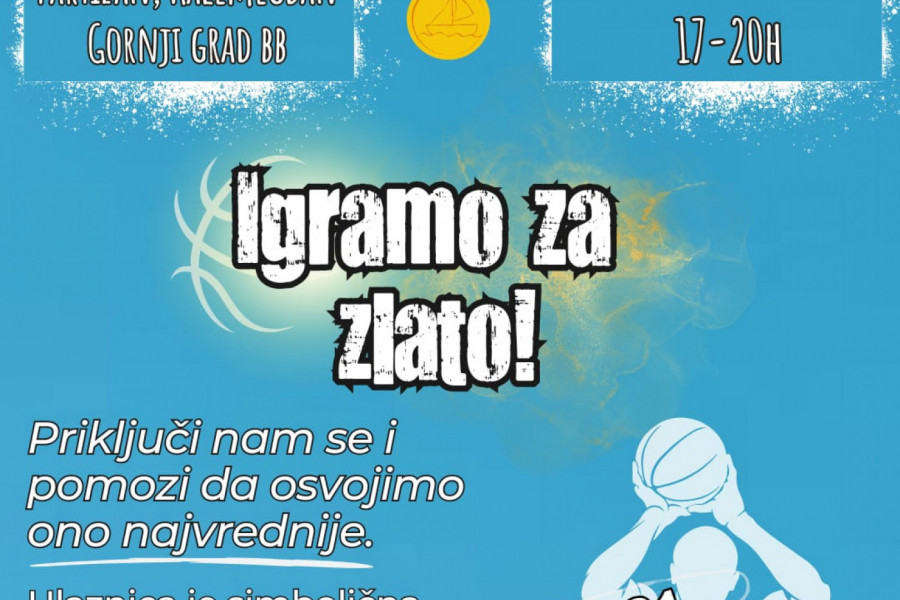 "IGRAMO ZA ZLATO!" - Humanitarni basket spektakl za "Jedro" na terenima Partizana