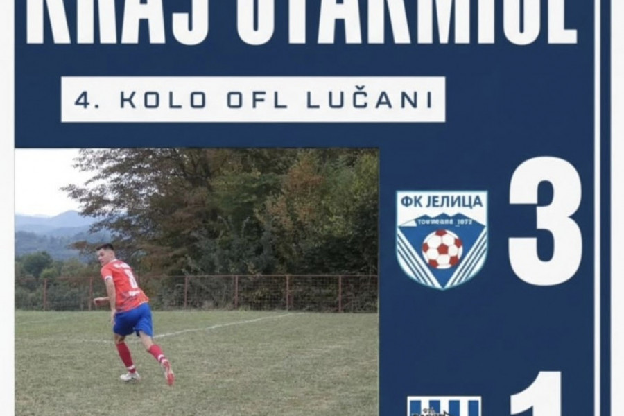 JELICA POSLE PREOKRETA SAVLADALA FENJERAŠA: Voćar uprkos vođstvu ostao praznih šaka