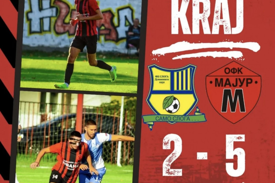 OFK MAJUR U DUVANIŠTU BROJAO DO PET: Sloga bila ravnopravna jedno poluvreme