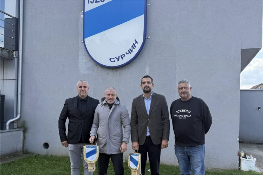 ČELNICI FS BEOGRADA U POSETI SURČINU: Nastavak akcije podrške klubovima i akademijama na teritoriji glavnog grada
