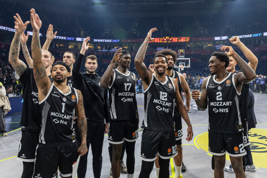 BEZ ODMORA ZA PARNI VALJAK: Partizan gostuje Splitu u AdmiralBet ABA ligi posle evroligaške pobede!