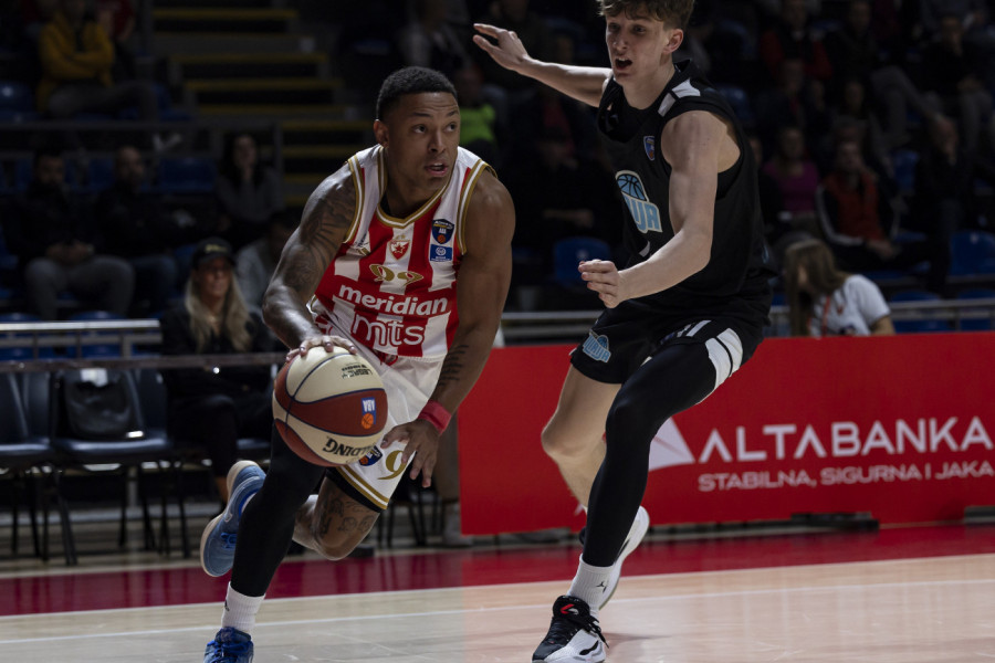 PUKLA STOTKA U PIONIRU! Zvezda Meridianbet na dominantan način ostvarila prvu pobedu u Admiralbet ABA ligi