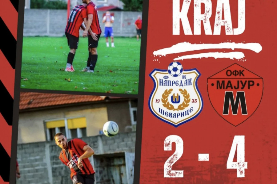 TREĆA RECKA OFK MAJURA ZAREDOM: Pobeda za uspon na vrh tabele