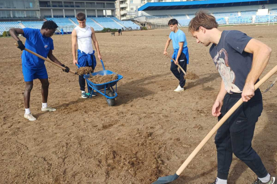 STADION DOBIJA NOVO LICE: Radovi su u punom jeku - fudbaleri su velika pomoć!