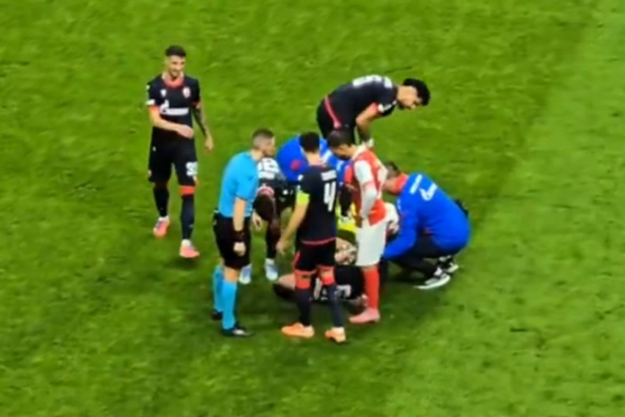 KATASTROFA ZA ZVEZDU: Povredio se Marko Arnautović - nije mogao sam da napusti teren! (VIDEO)