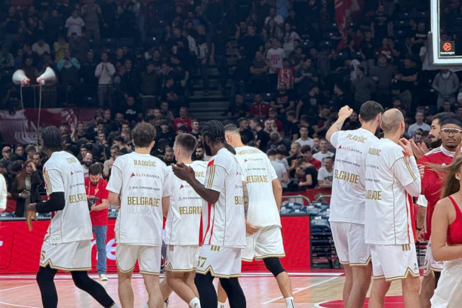 ZVEZDA S POJAČANJEM NA ASVEL: Pogledajte doček delija za košarkaše, tu je i DUGO OČEKIVANI AS (VIDEO)