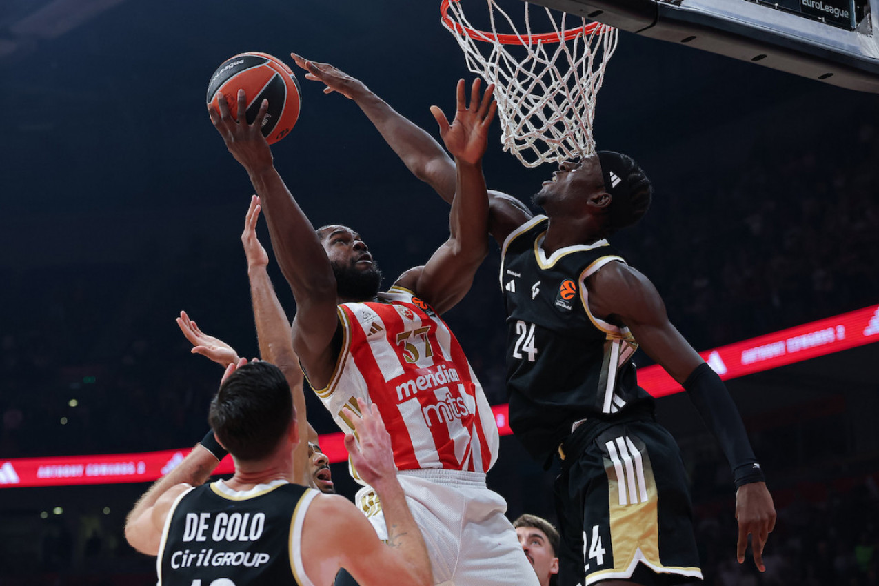 ZVEZDA MERIDIANBET RAZBILA ASVEL: Ubedljiva pobeda crveno-belih, peta zaredom u Evroligi!