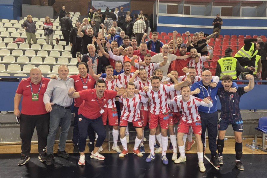ČETVRTA POBEDA U NIZU! Futsal klub Crvena zvezda dominira nad večitim rivalom - NEMAJU NAMERU DA STANU!