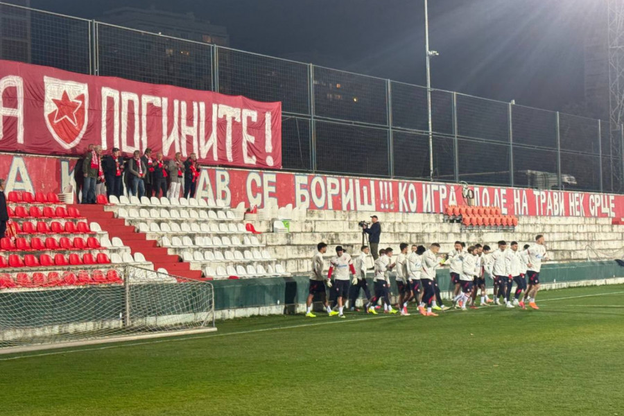 POZITIVNA ATMOSFERA: Zvezda odradila poslednji trening pred Lil, jedna stvar posebno raduje! (VIDEO)