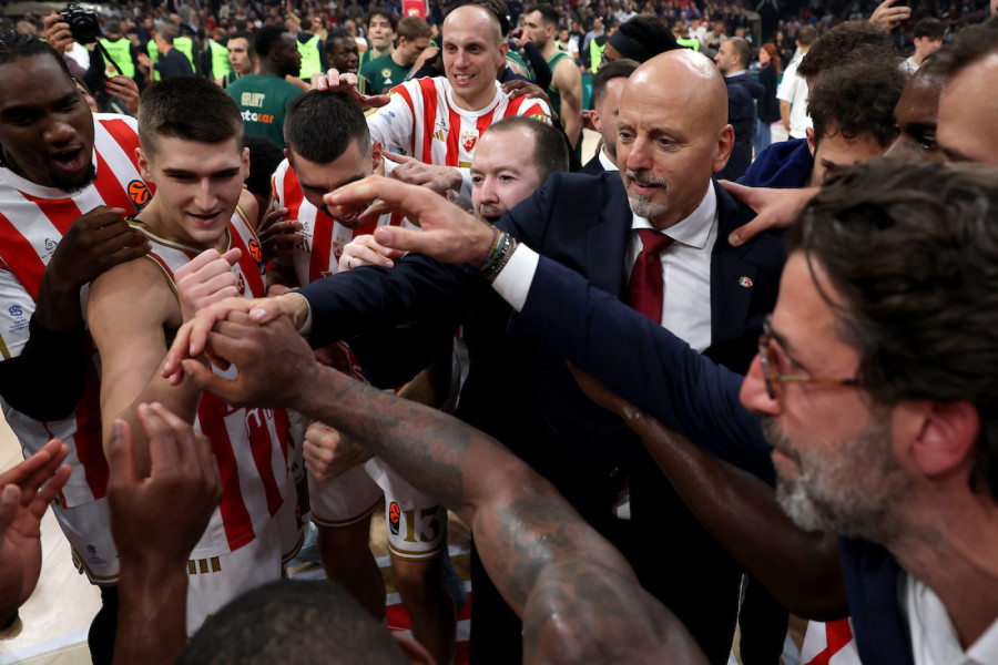 ZVEZDA MERIDIANBET JE PRVA NA TABELI EVROLIGE: Postoji jedna caka, evo gde se nalazi Partizan!