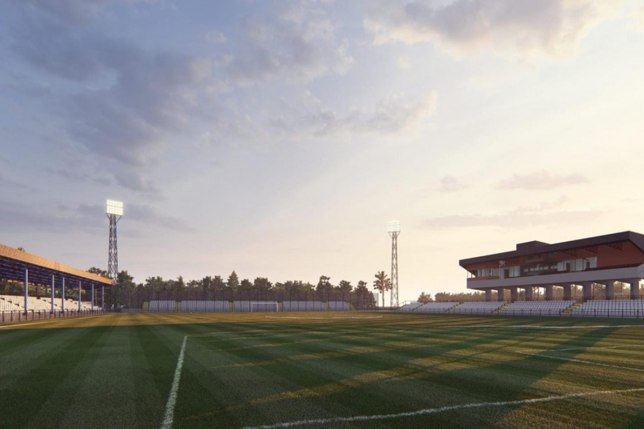 KREĆU RADOVI U PANČEVU: Gradi se južna tribina - istok dobija krov!
