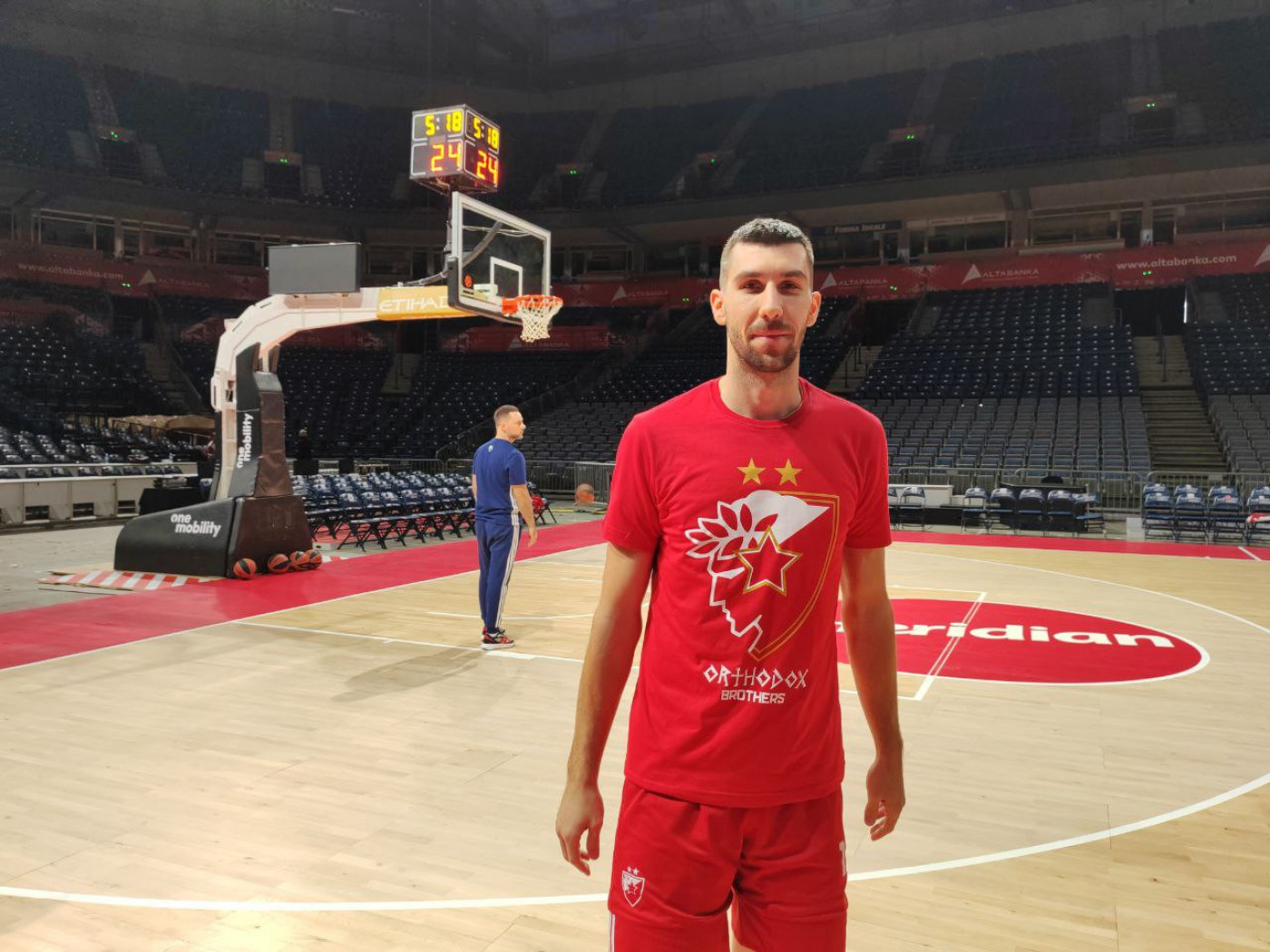 Ognjen Dobrić u specijalnoj majici pred Olimpijakos: Pobedićemo pravoslavnu braću