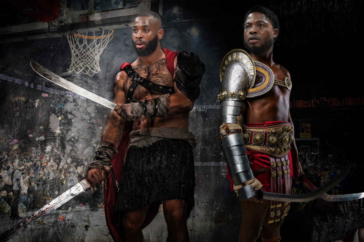 VEČITI DERBI JE KAO GLADIJATORSKA BORBA,  SAMO NAM TREBA ŠTIT I MAČ: Neobično poređenje košarkaša Zvezde Meridianbet (FOTO-GALERIJA)