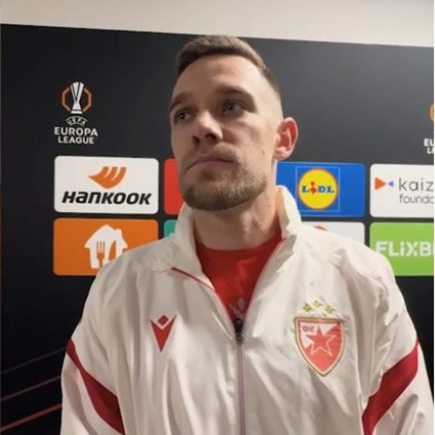 Timi Elšnik nakon pobede Crvene zvezde!