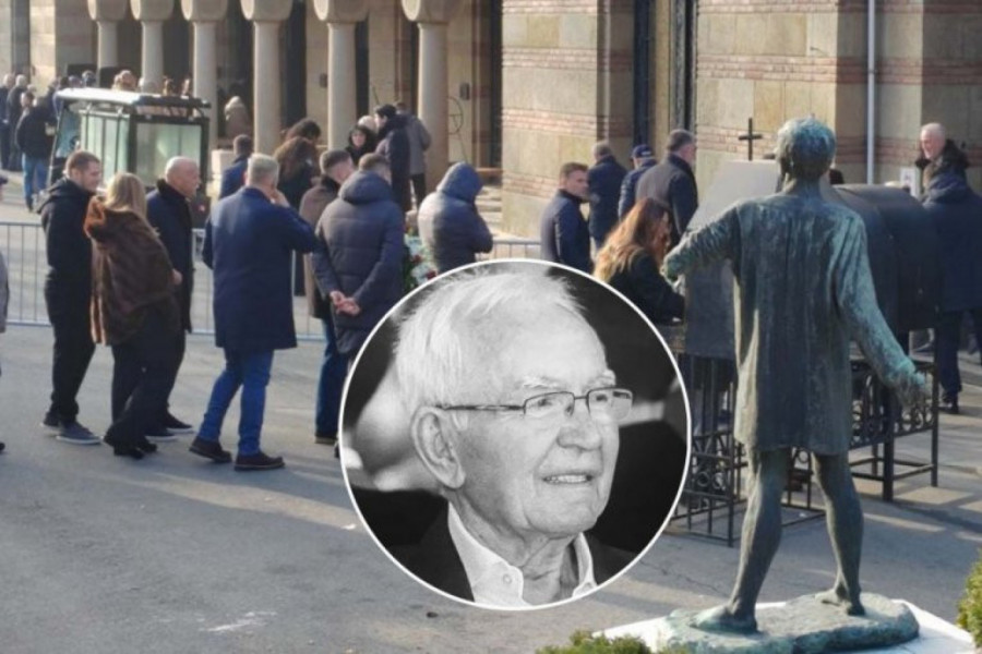 SAHRANA OCA ZVEZDANA TERZIĆA: Miloje došao među prvima, tu je i legendarni trener Partizana! (FOTO-GALERIJA)
