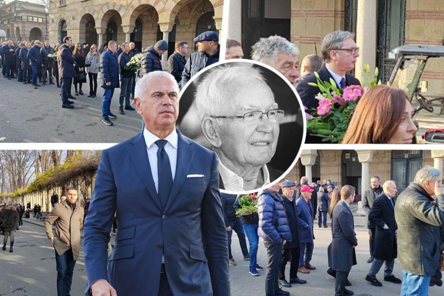 SAHRANA OCA ZVEZDANA TERZIĆA: Predsednik Vučić čekao u redu, Miloje došao među prvima, tu je i legendarni trener Partizana! (FOTO-GALERIJA)
