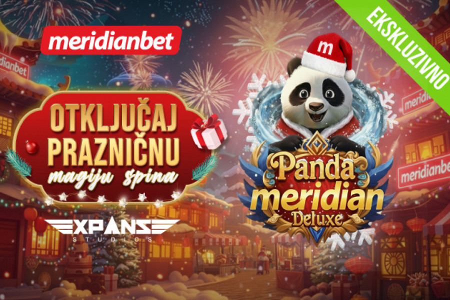 NAJNOVIJA SLOT SENZACIJA: Vreme je za dobitke koji se  pamte i Meridian Panda Deluxe igru!