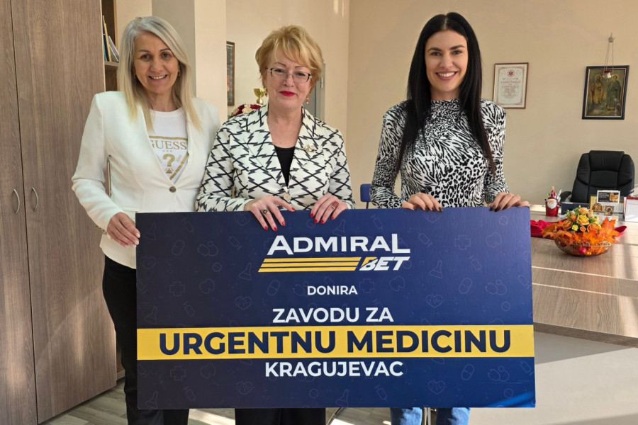 ADMIRALBET DONIRAO UNIFORME ZAVODU ZA URGENTNU MEDICINU U KRAGUJEVCU