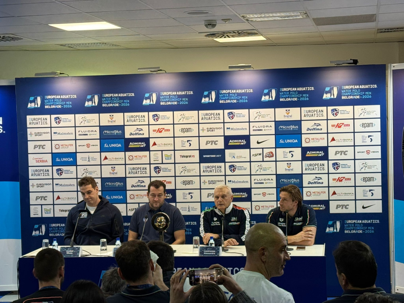 Pres konferencija Nikole Jakšića i Uroša Stevanovića pred polufinale s Italijom