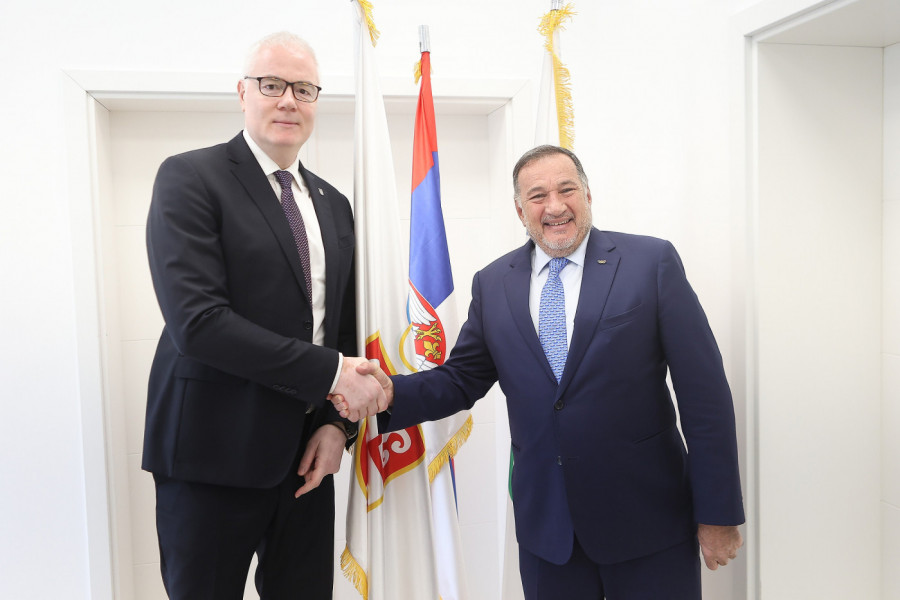 Predsednik OKS Dejan Tomašević ugostio predsednika Evropskih olimpijskih komiteta Spirosa Kapralosa!