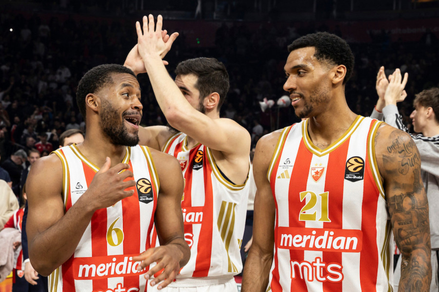 Zvezda U četvrtfinalu Evrolige?! Sve je crno na belo