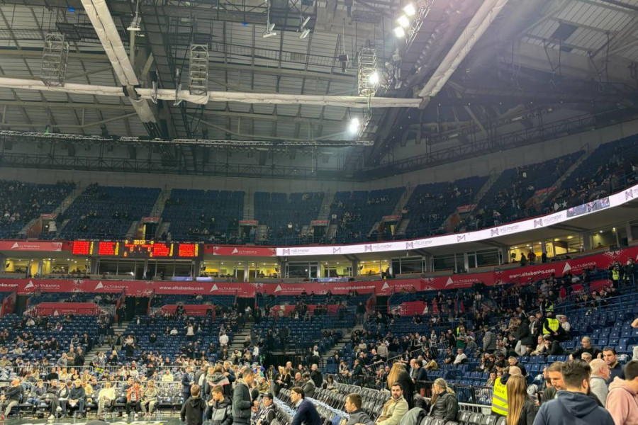 PRED VELIKI SPEKTAKL: Pogledajte kako izgledaju tribine u Areni pred Partizanov meč sa Panatinaikosom! (FOTO)