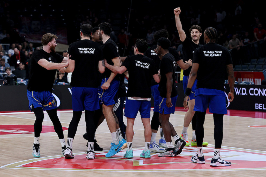 HVALA, BEOGRADE: Igrači Makabija posle grobara oduševili i delije (VIDEO)