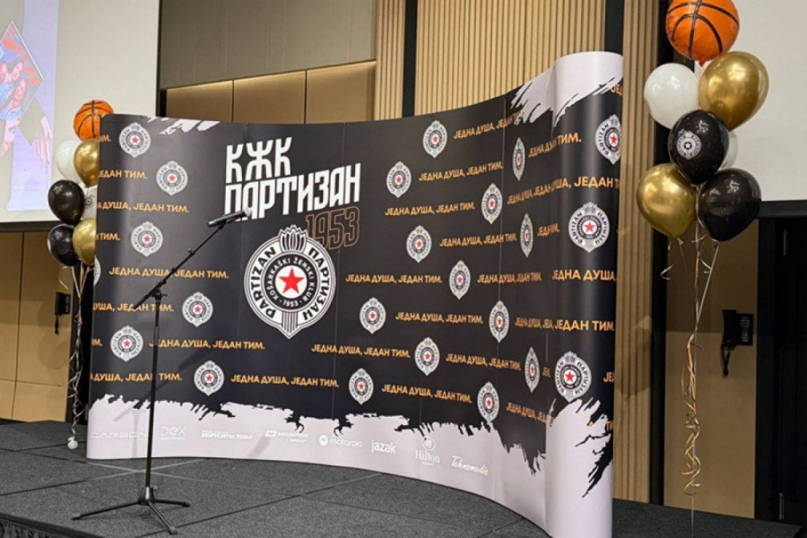 CRNO-BELA SVEČANOST: Sve je bilo obojeno u boje Partizana! Peđa Mijatović ovakav skup nije mogao da propusti (FOTO, VIDEO)