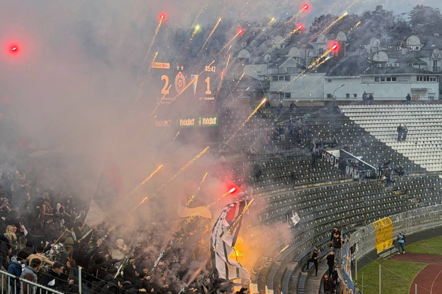VATRENA UVERTIRA ZA DERBI: Partizan slavio protiv Subotičana, Grobari napravili feštu na kraju meča! (VIDEO)