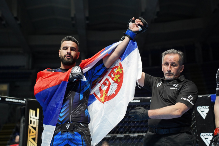 SRBIJA ZABLISTALA U BEOGRADU: 12 medalja na Evropskom prvenstvu u MMA, Čortan šampion Evrope!