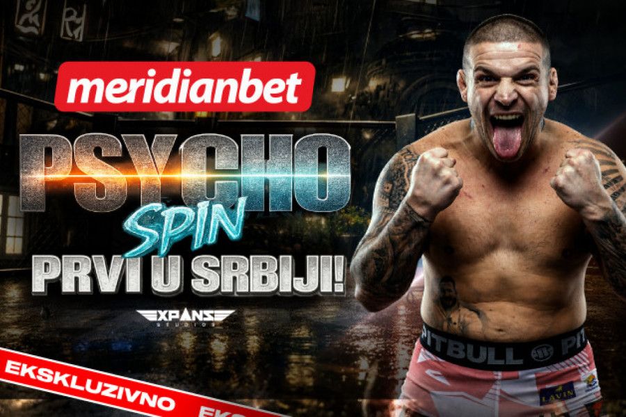 MERIDIANBET JE URADIO NEŠTO ŠTO NIKO NIJE — "PSIHO SPIN" JE PRVA CELEBRITY FIGHTING SLOT IGRA!