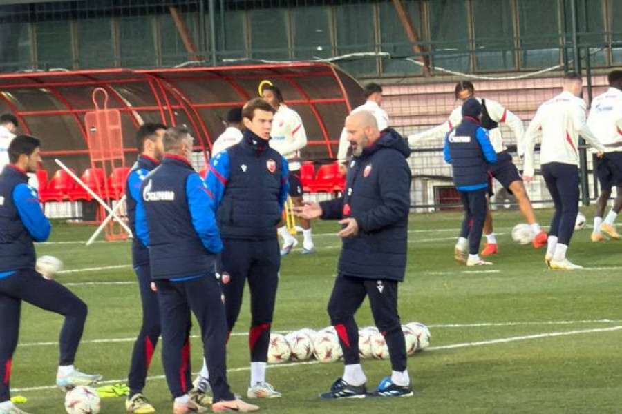 ZVEZDAN TERZIĆ DOBIO POSEBAN TRETMAN NA TRENINGU ZVEZDE PRED LIL: Pogledajte ovu urnebesnu scenu (FOTO, VIDEO)