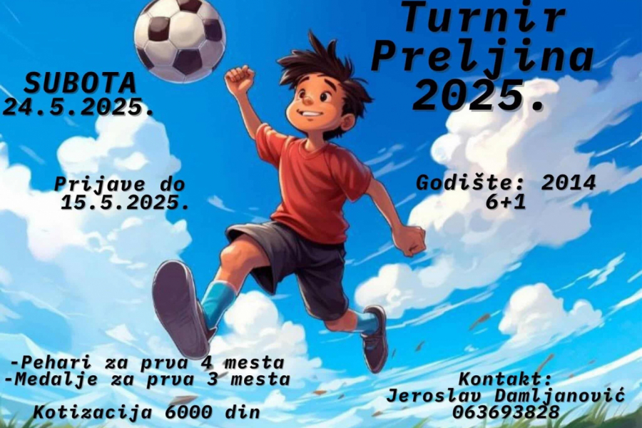 PRELJINA PONOVO CENTAR DEČIJEG FUDBALA: Tradicionalni turnir pomera granice!